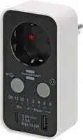 Digital timer Brennenstuhl 1506180 — programmable socket timer, max load 3000 W, IP20