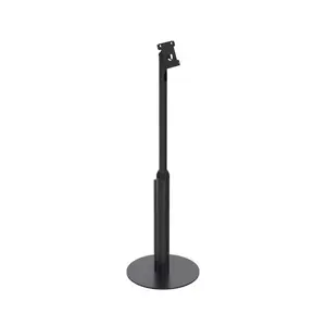 POS floor stand Ergonomic Solutions SpacePole SPV1402 — height adjustable, metal, black, 360×360×1145.9 mm