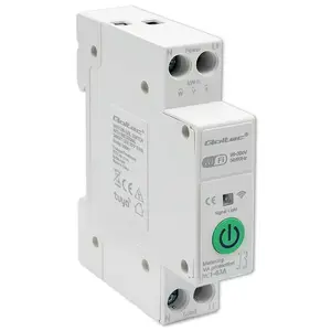 DIN-rail WiFi relay QOLTEC 50881 — mains switching relay 63A for electrical installations