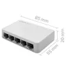 Network switch QOLTEC 52247 5‑port Gigabit Photo 3