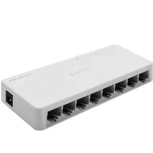 Network switch QOLTEC 52248 — 8 x RJ45 ports, 1000 Mbps