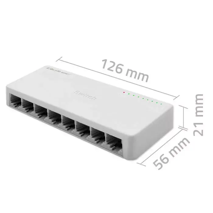 Network switch QOLTEC 52248 — 8 RJ45 1000Mbps Photo 3