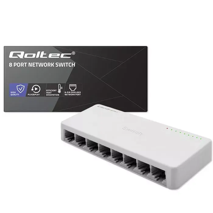 Network switch QOLTEC 52248 — 8 RJ45 1000Mbps Photo 5