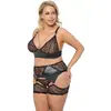 Apakšveļas komplekts Cottelli Collection 2XL melns Photo 3