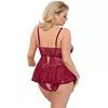 Cottelli Collection неглиже 27416953061 — 2XL тёмно-красный Photo 4