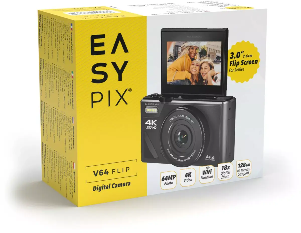 Kamera EASYPIX V64 Flip 20203 — 16 MP 1080p Photo 7