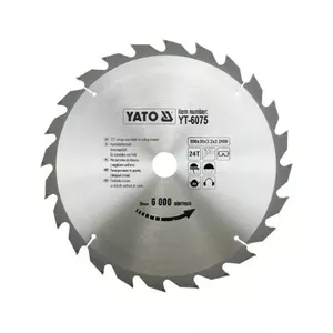 Диск пильный YATO YT-6075 — Ø300 мм, отверстие Ø30 мм, для дерева и пластика, 1 шт.