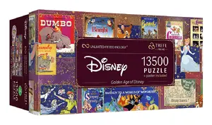 Trefl Disney Golden Age of Disney Jigsaw Puzzle 13500 Pieces Cardboard Cartoons Recommended Age 12 Years