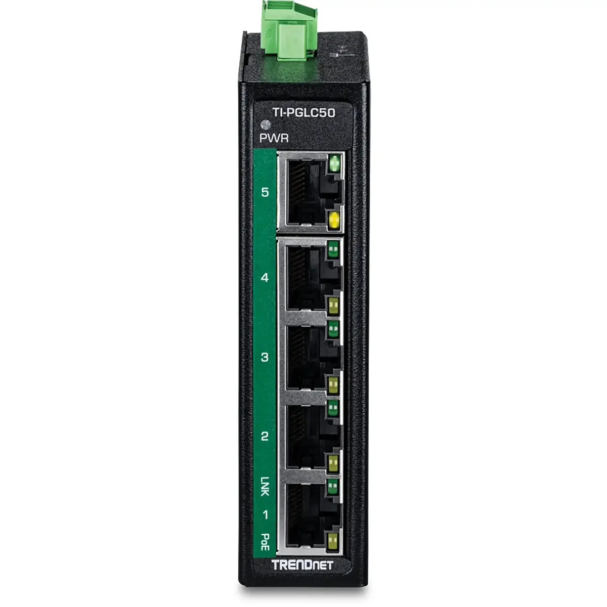 TRENDnet TI-PGLC50 5 portu Gigabit PoE+ rūpnieciskais komutators Photo 2