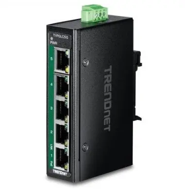 TRENDnet TI-PGLC50 rūpnieciskais nevadāmais 5 portu