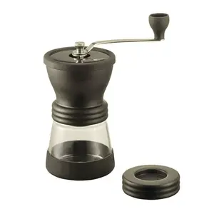 Manual coffee grinder HARIO Skerton N with ceramic conical burrs, adjustable grind, glass container