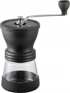 Manual coffee grinder HARIO Skerton N with ceramic conical burrs, adjustable grind, glass container