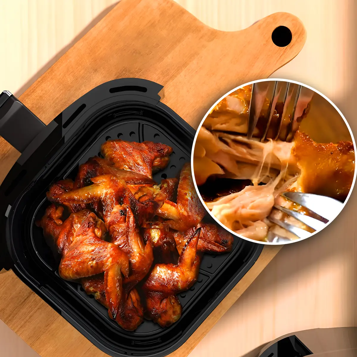 Фритюрница с горячим воздухом Extralink HOME AIR FRYER 5.2L EU SJ-520 Photo 6