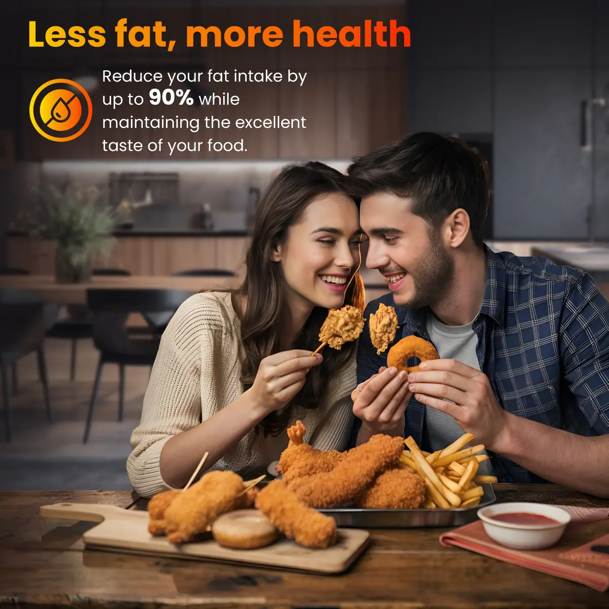 Фритюрница с горячим воздухом Extralink HOME AIR FRYER 5.2L EU SJ-520 Photo 17