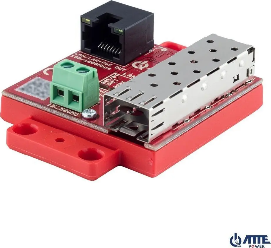 Mediakonvertors Atte xFIBER-2-70 (PoE OUT) —