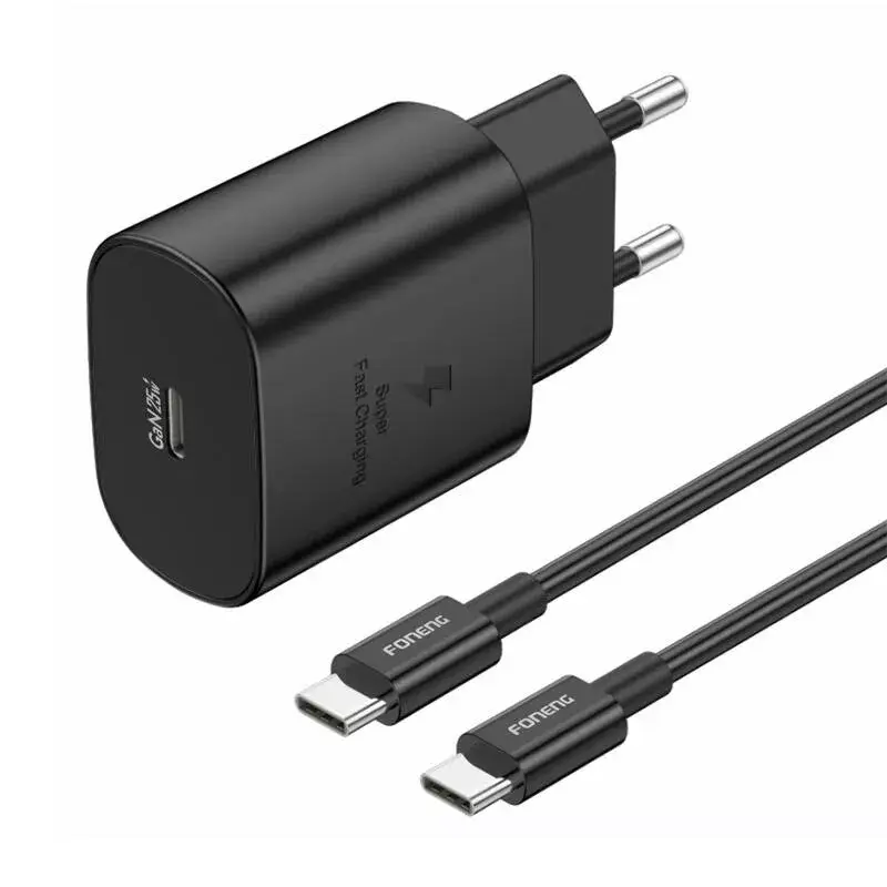 Foneng EU51 USB-C 25W tīkla lādētājs ar kabeli Photo 2