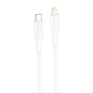 FONENG XS01 USB-C to Lightning Cable, 27W Power Delivery, 1m, White