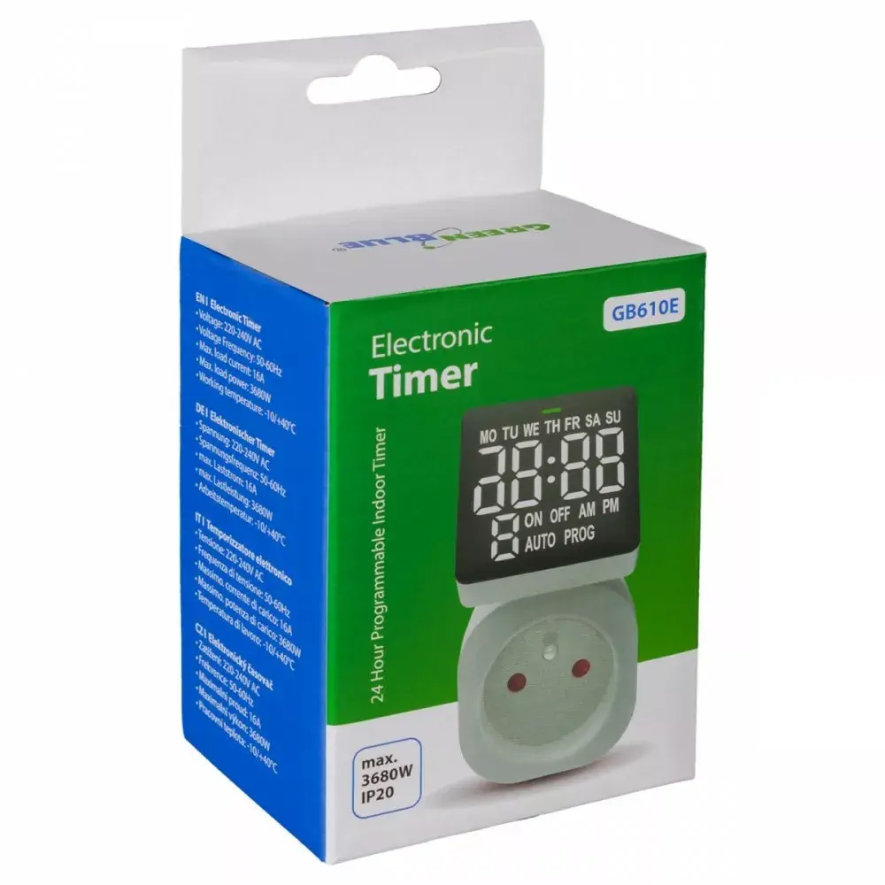 Digitālais taimeris GreenBlue GB610E Photo 7