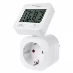 Energy meter GreenBlue GB615E with LCD display for power and energy monitoring