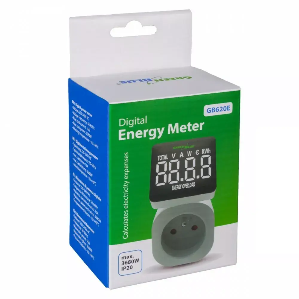 Wattmeter GreenBlue GB620E 220V 16A Photo 7