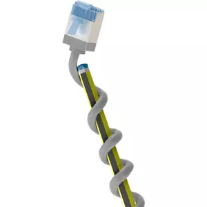 Goobay 74304 tīkla kabelis Balts 0,15 m Cat6a U/FTP (STP)