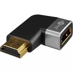 Goobay 72012 Video Cable Adapter HDMI Type A Male 0m Black Silver