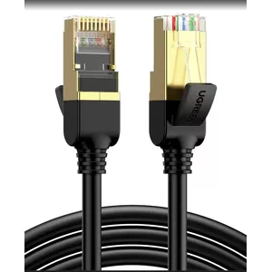 Сетевой кабель UGREEN NW107 15м Черный F/FTP CAT7 2xRJ45