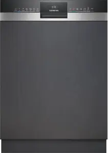 Siemens iQ300 SN53ES22AE Semi Built-In Dishwasher with 13 Place Settings, Energy Class A, 42 dB Noise Level, Home Connect and AquaStop