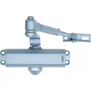 Door closer ABUS AC7023 for 40–80 kg doors, silver finish