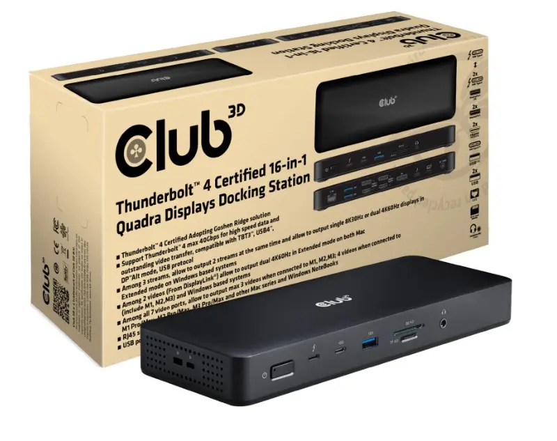 Klēpjdatora dokstacija Club 3D CSV-1583 Thunderbolt