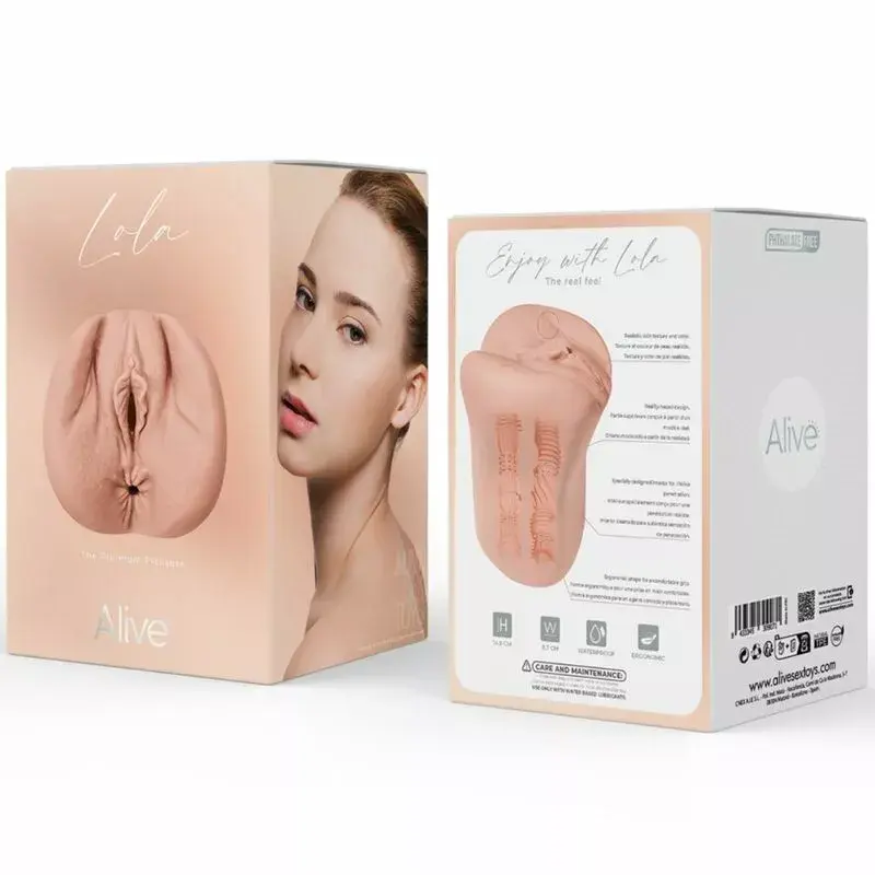 Мастурбатор Alive Lola Super Silicone Black Photo 9
