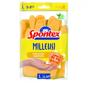 Tīrīšanas cimdi Spontex 3384122021288 Lateks Dzelteni L