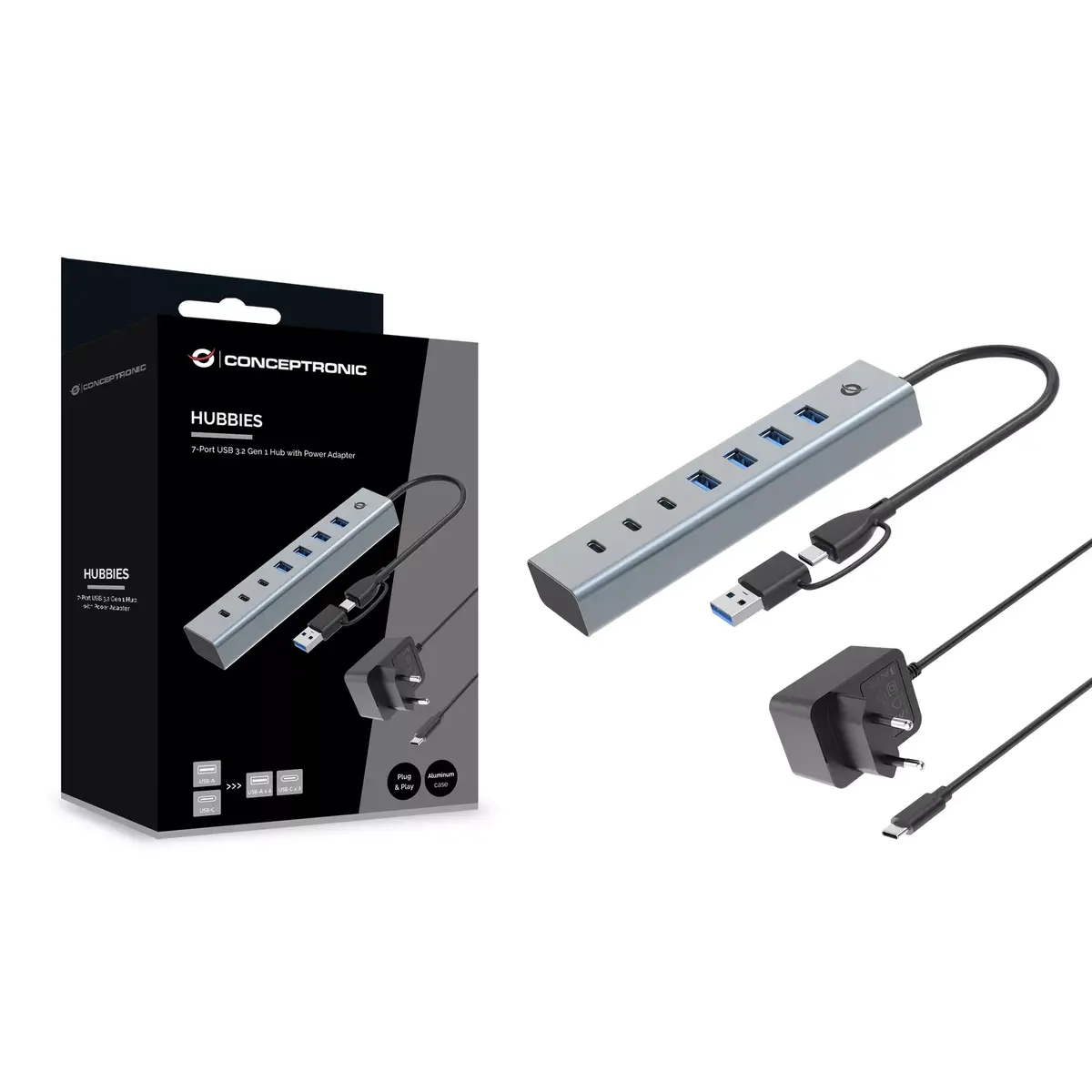USB хаб Conceptronic HUBBIES20GP Photo 4