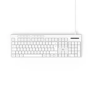 Hama CK-200 Keyboard Home Office USB QWERTZ German White Full-size 105 Keys