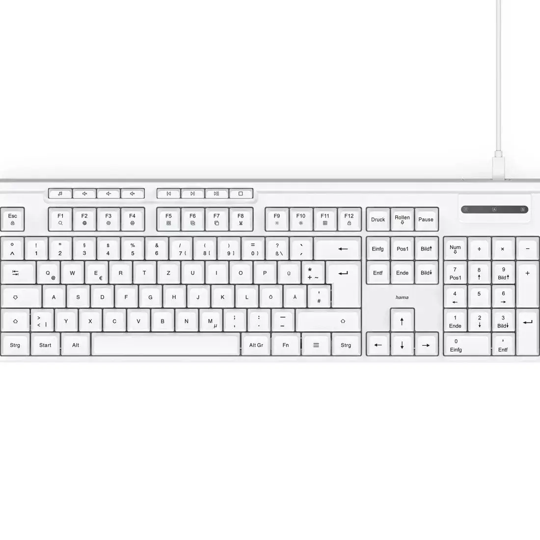Hama CK-200 Keyboard USB QWERTZ German Photo 6