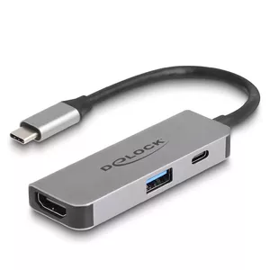 DeLOCK 61063 USB хаб Type-C 10000 Mbit/s HDMI USB 3.2 Gen 1