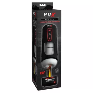 Masturbator Pipedream PDX Elite Vibrating Warming Silicone Milk Me Hotter — USB-C, 26.7 cm, insertion 11.4 cm