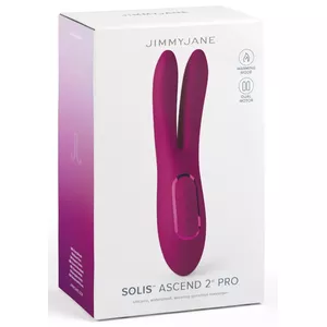 Vibrator Jimmyjane Solis Ascend 2 PRO silicone, 2 motors, warming function, waterproof, USB, total length 16 cm