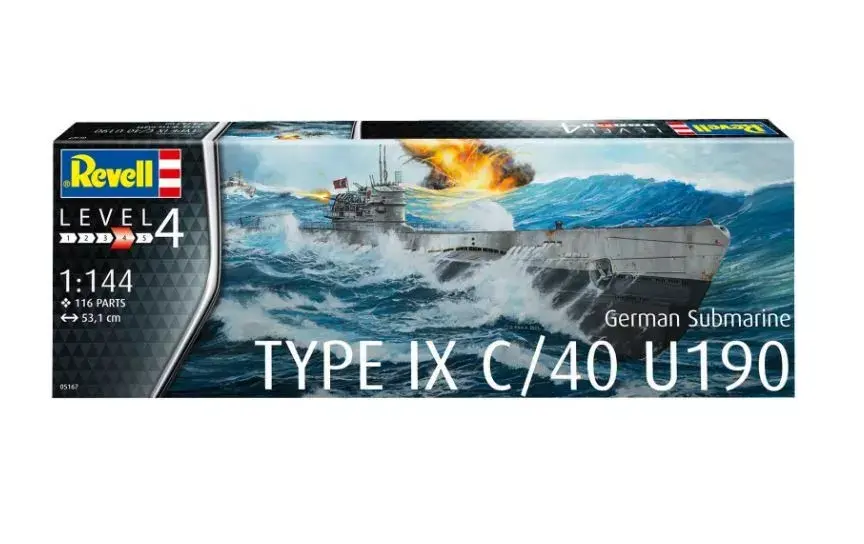 REVELL plastmasas modelis Vācijas zemūdene T.IX C/40 1:144 Photo 3