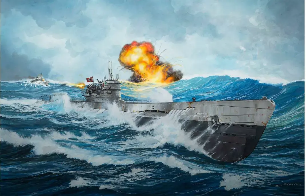 REVELL plastmasas modelis Vācijas zemūdene T.IX C/40 1:144 Photo 6