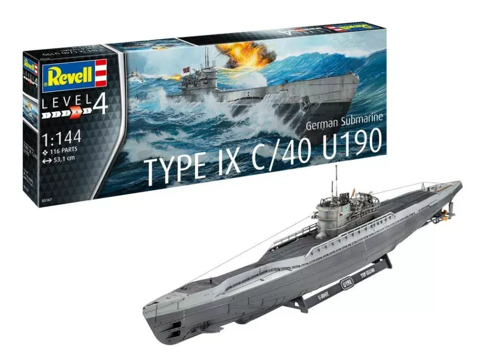 REVELL plastmasas modelis Vācijas zemūdene T.IX C/40 1:144 Photo 12