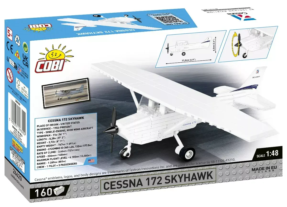 Cobi Cessna 172 Skyhawk White конструктор Photo 3