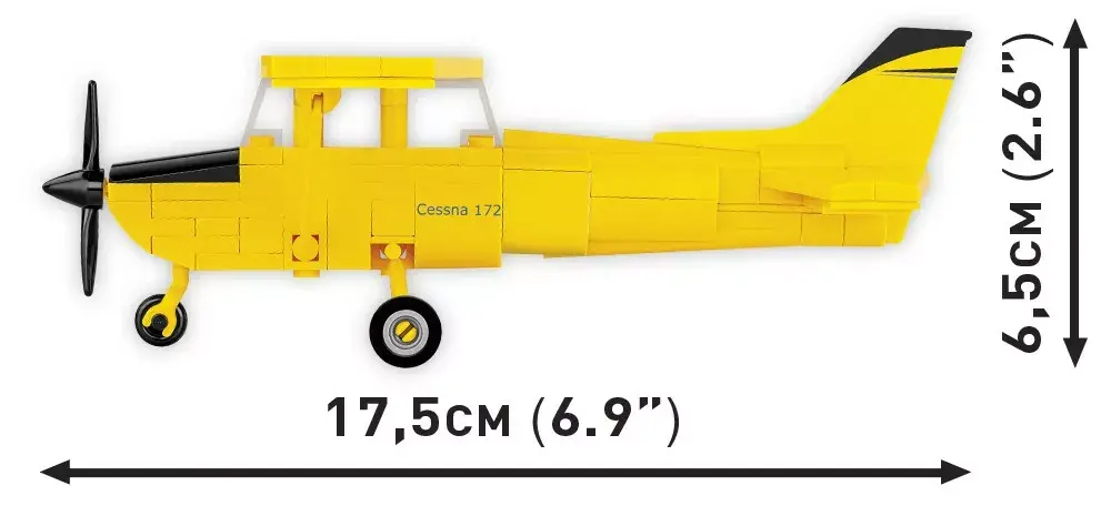 Cobi Cessna 172 Skyhawk dzeltena modelis 26621 Photo 6