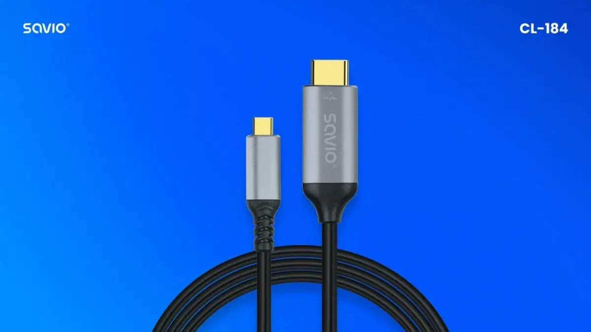 USB-C to HDMI cable SAVIO CL-184 3 m Photo 2