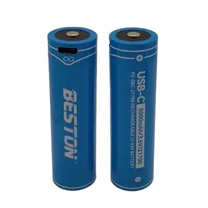 Перезаряжаемый аккумулятор Beston 21700 5000 мА·ч USB‑C модель AA620388