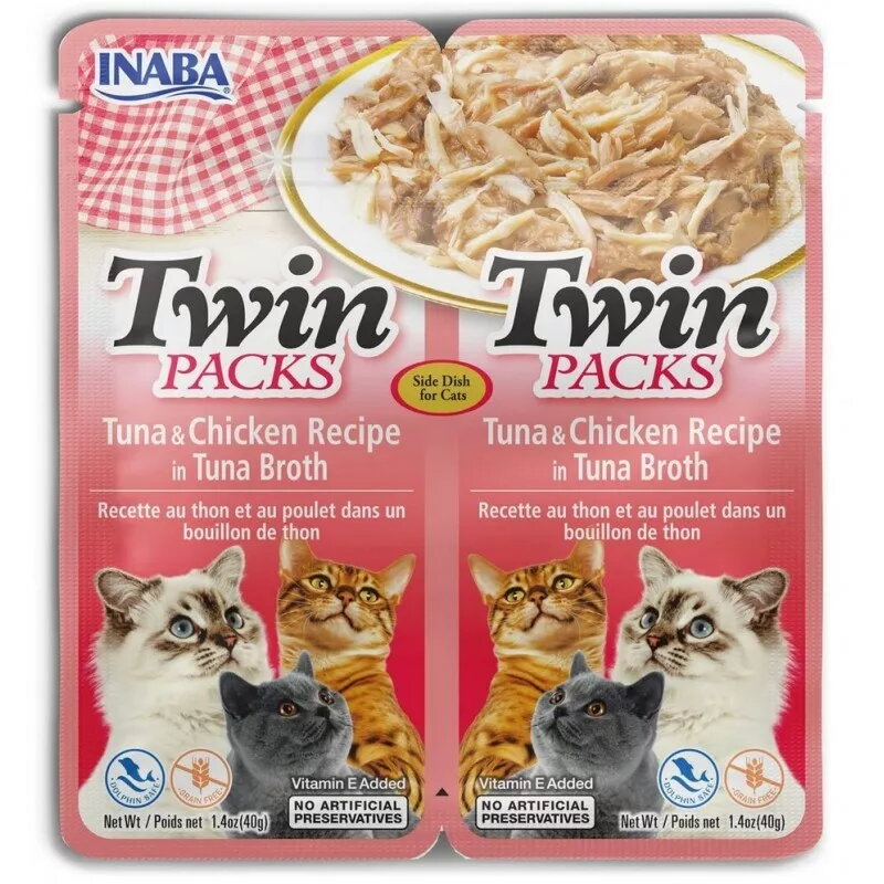 Mitras kaķu uzkodas INABA Twin Tuna