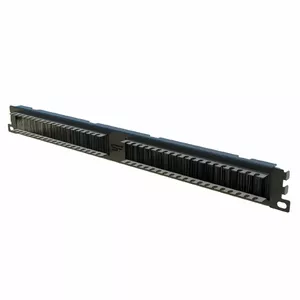 Kabeļu organizators 19" 1U Stalflex P-BPMCO19-1U-B, melns