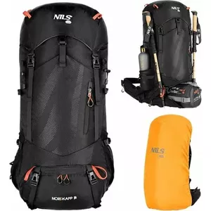 Треккинговый рюкзак nils extreme NC1992 65L, чёрный, объём 65 л