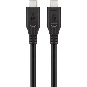 USB Cable Goobay 74183 USB4 Gen 2x2 1m USB C Black