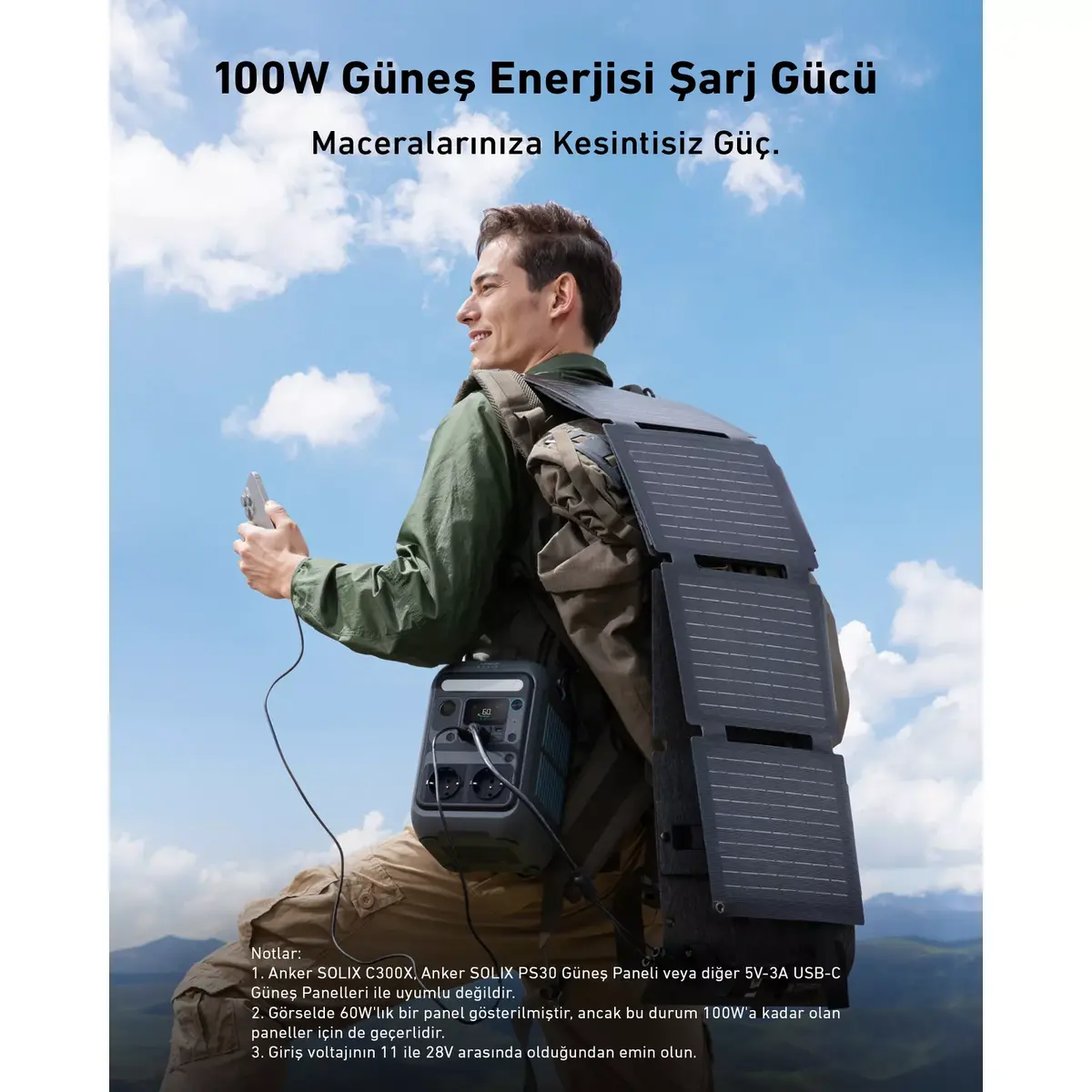 Anker SOLIX C300X pārnēsājama elektrocentrāle Photo 3